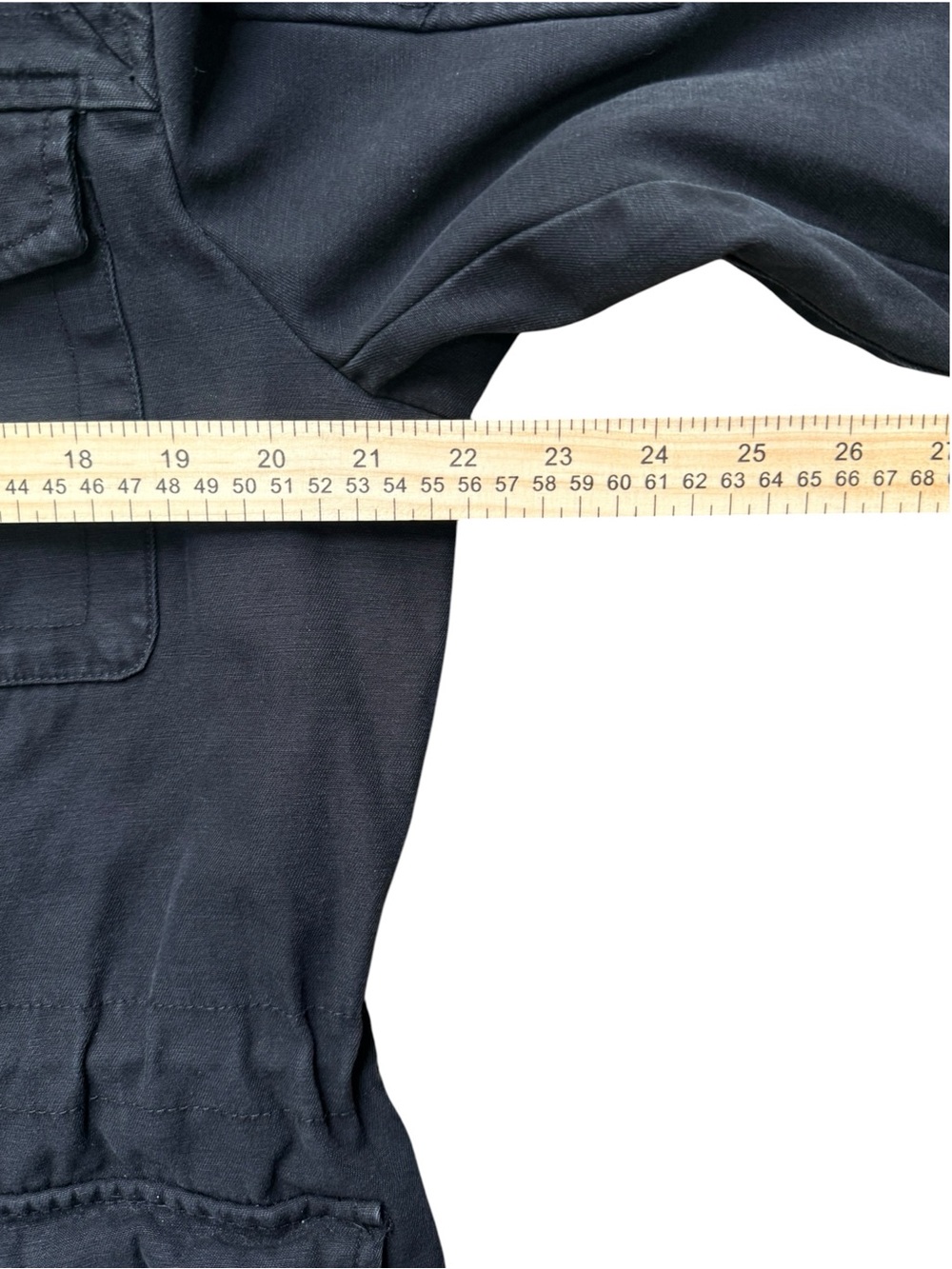 Levi’s Black Hooded Utility Field Jacket Women’s L Military Cargo - Picture 5 of 12